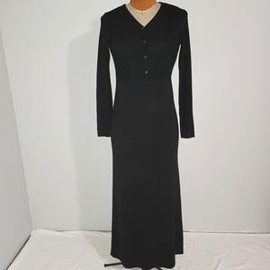 Eddie Bauer black knit maxi  Sz S Tall
